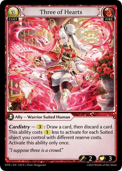 Three of Hearts - Distorted Reflections - Grand Archive TCG