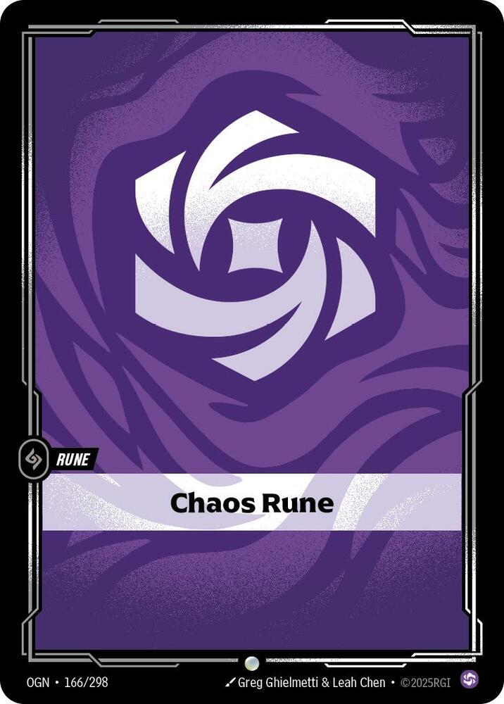 Chaos Rune - Origins - Riftbound: League of Legends Trading Card