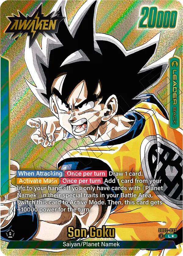 Son Goku - SB02-033 (Gold) - Manga Booster 02 - Dragon Ball Super