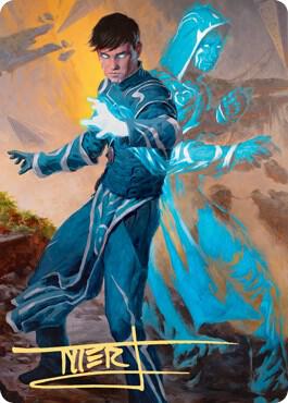 Jace, Mirror Mage Art Card (1/81) (Gold-Stamped Signature) - Art