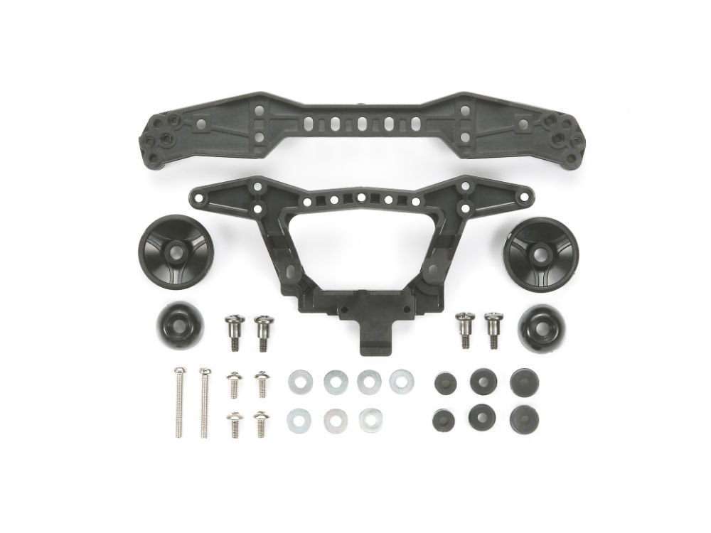 GP.412 カーボン強化リヤダブルローラーステー(3点固定タイプ): ミニ四