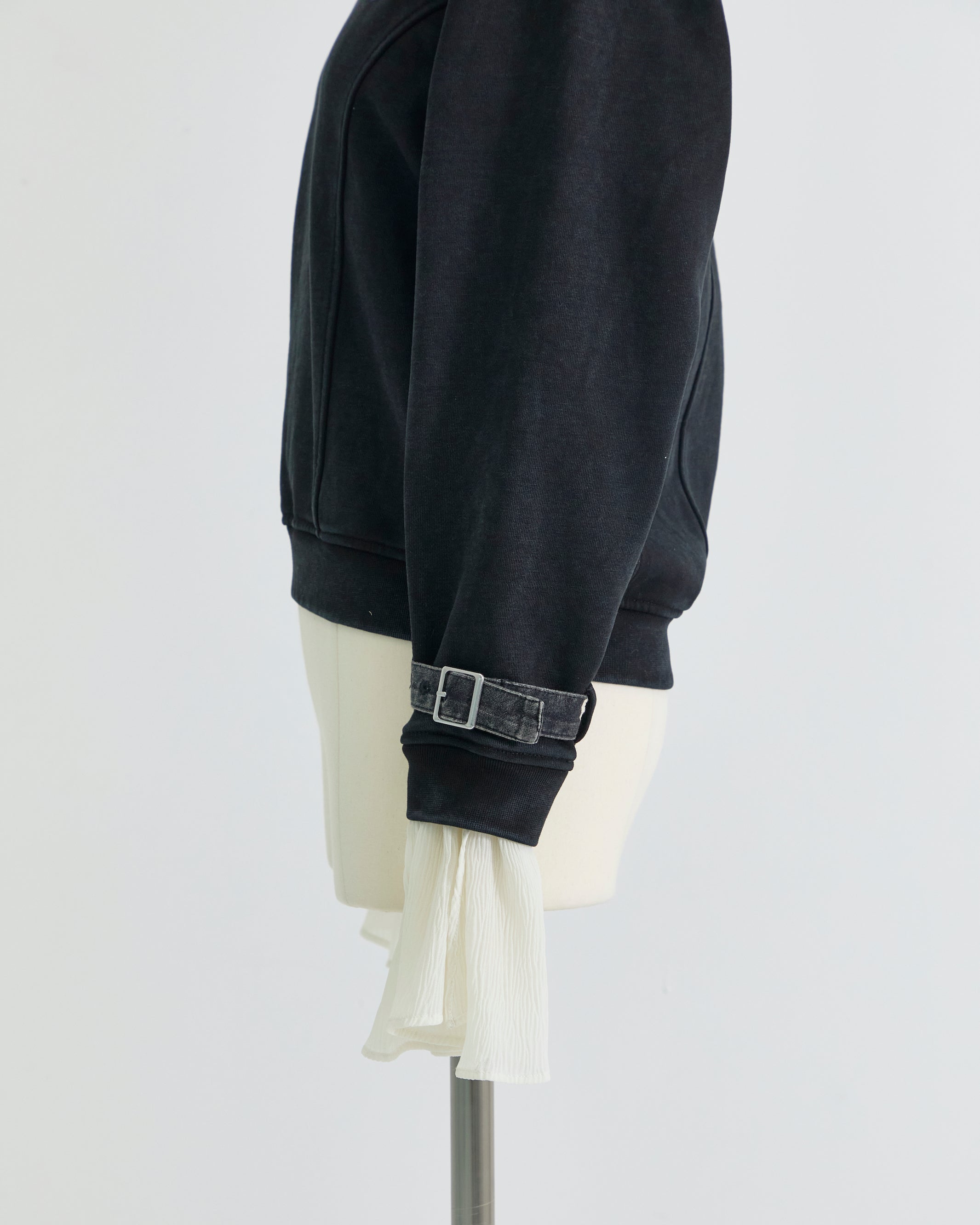 STUDIOUS Special item】cuffs belted pullover Black – tanakadaisuke