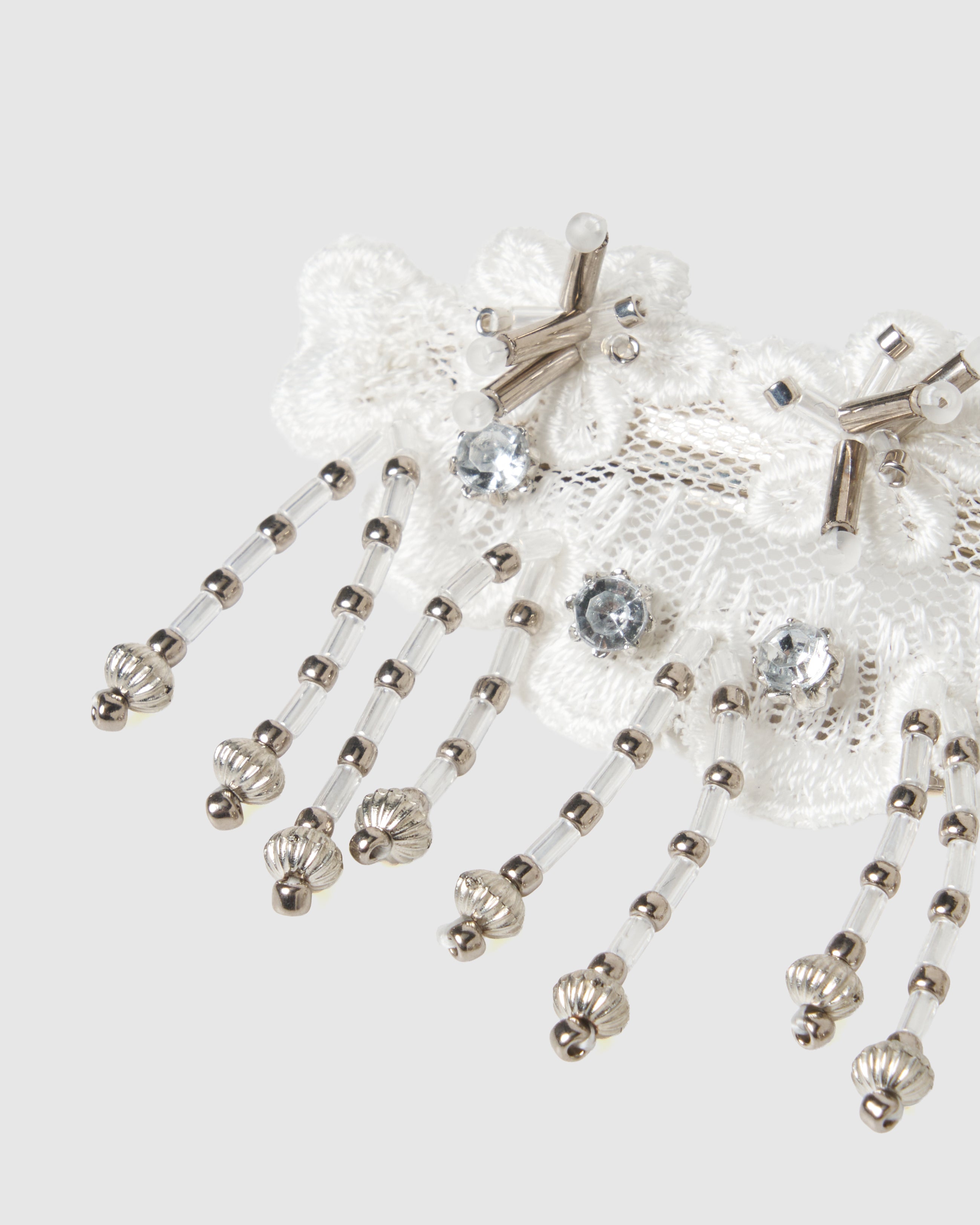 タナカダイスケ| snow bijou mini barrette white – tanakadaisuke