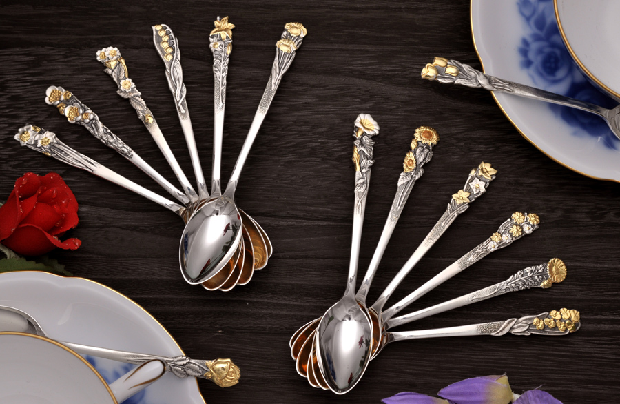 0xKenPuiforcatピュイフォルカフォークナイフシルバープレート銀