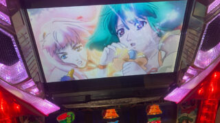 実機スロット台【パチスロ マクロスフロンティア はじまりの歌、銀河に