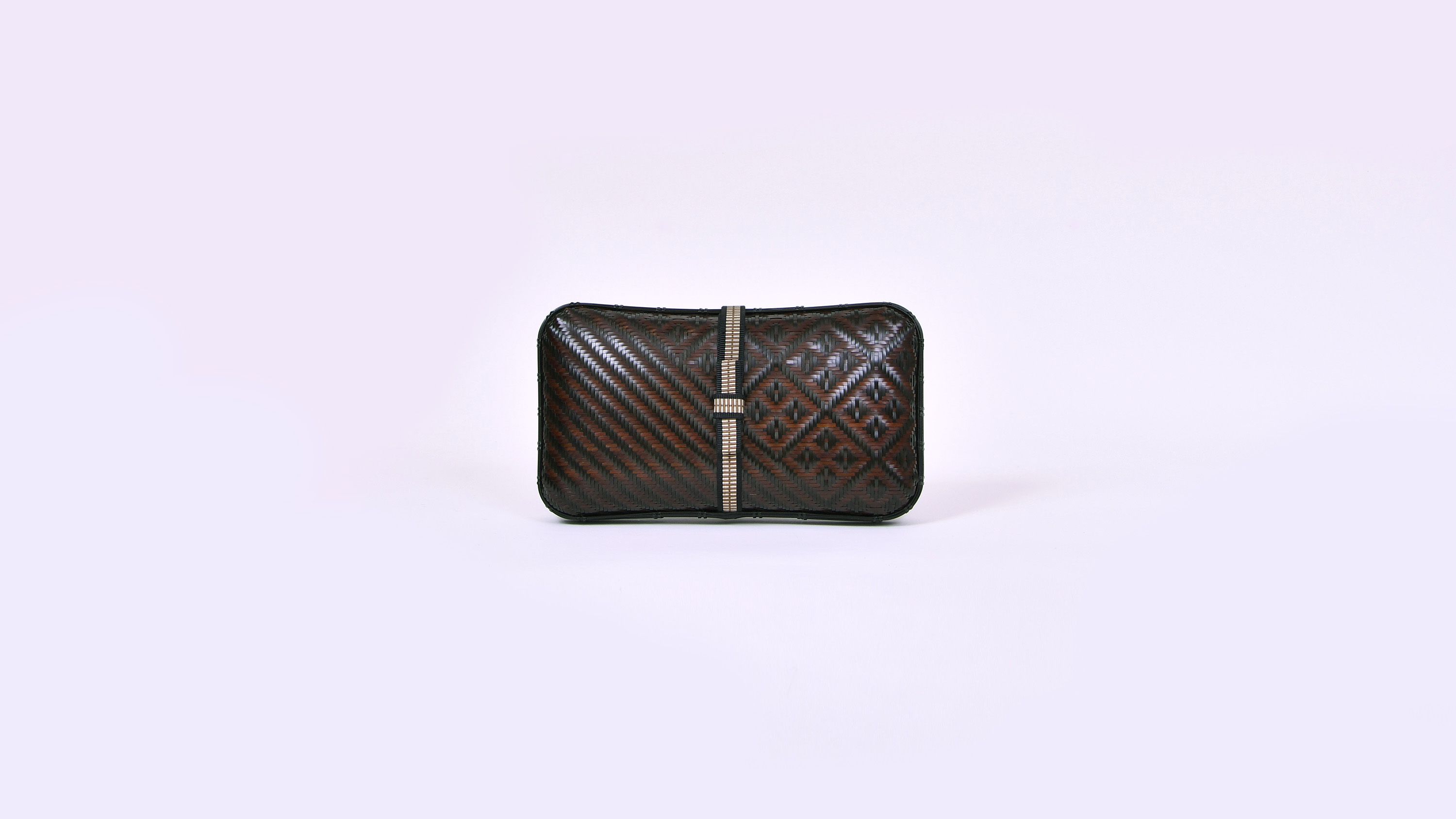 網代編クラッチバッグ 薄型 ｜ 竹工房 喜節〈きせつ〉