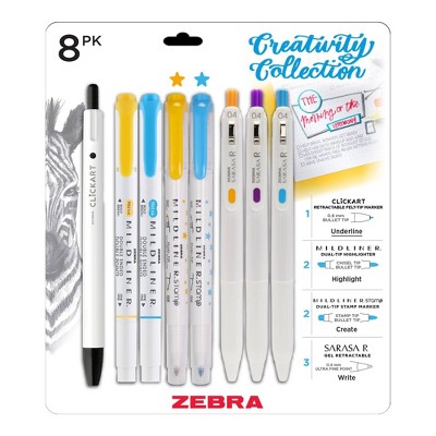 Zebra 8ct Creativity Collection Markers : Target