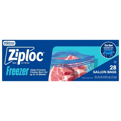 Ziploc Gallon Freezer Bags for Food Preservation and Meal Prep