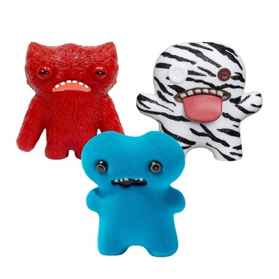 Zuru Fuggler 2.5 Inch Figure 3-Pack | Brown, Zebra Print, Blue