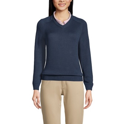 Lands' End Women's Cotton Modal Zip-Front Cardigan Sweater - Large