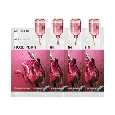 MEDIHEAL Essential Facial Mask - Rose PDRN - 4ct : Target