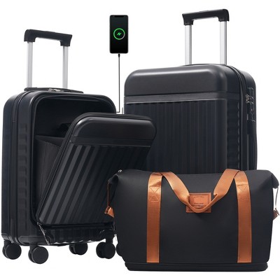 Racxily Luggage Set, Hardside Carry on Suitcase , Expandable
