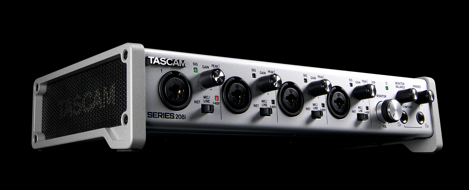 SERIES 208i | 20-IN/8-OUT USB Audio/MIDI Interface | TASCAM