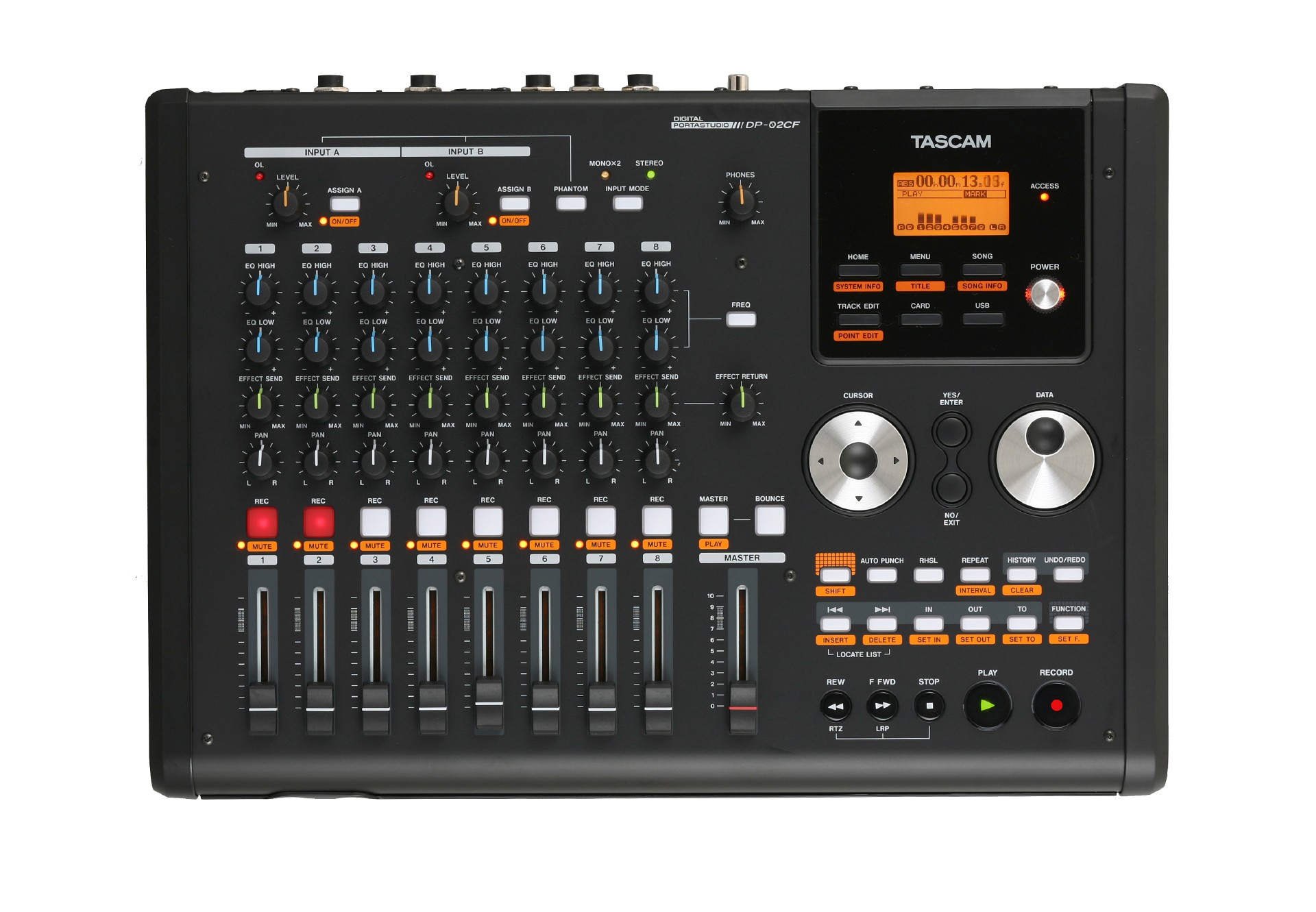 DP-02CF | 8-track Digital Portastudio | TASCAM - International