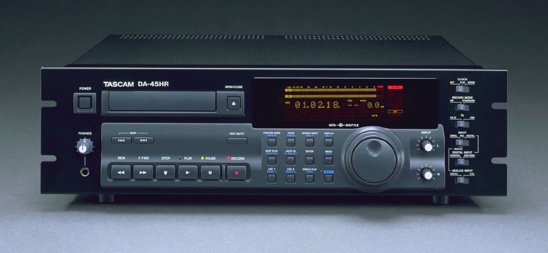 DA-45HR | 24-Bit DAT Recorder | TASCAM - International