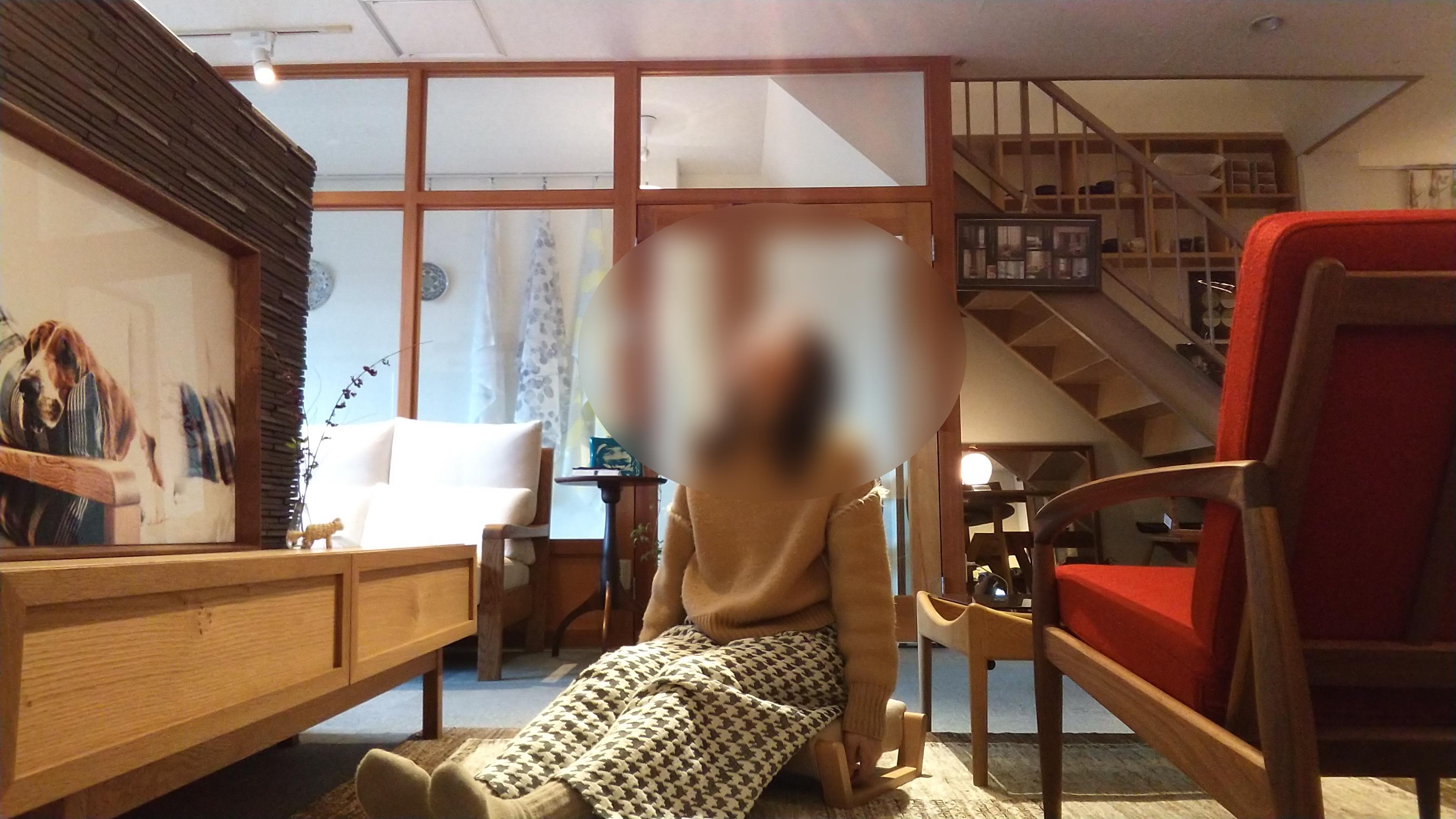 園田椅子製作所 座椅子 レッド Zagaku 木工家具 園田椅子製作所 座椅子