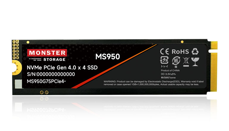 MS950シリーズ｜M.2 2280 PCIe® Gen4 ×4 NVMe SSD - Monster Storage