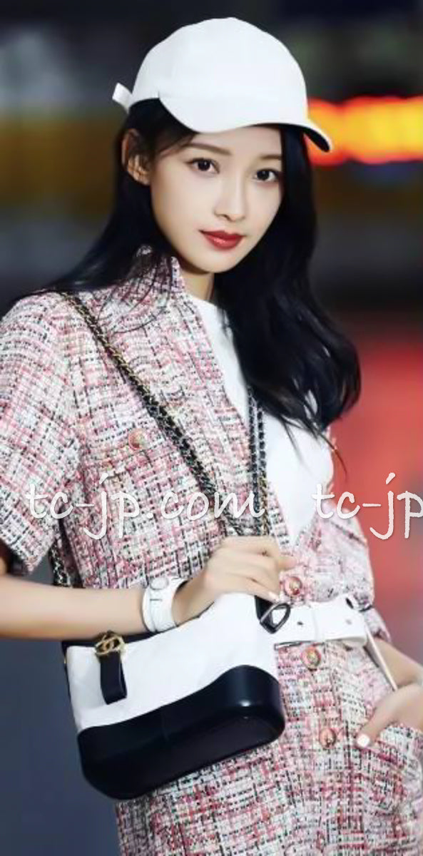 シャネル ワンピース CHANEL ピンク マルチカラー コットン ツイード