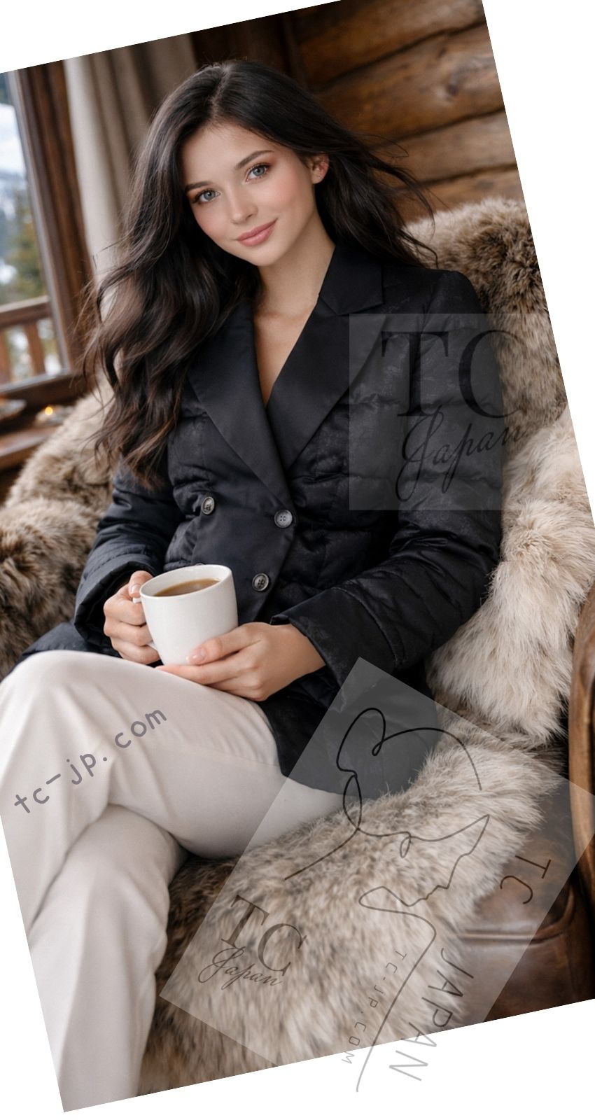 シャネル ジャケット コート CHANEL ブラック シルク100% 中綿ダウン