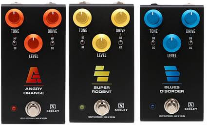 Keeleyから往年の人気ペダル2機種が入ったオーバードライブ