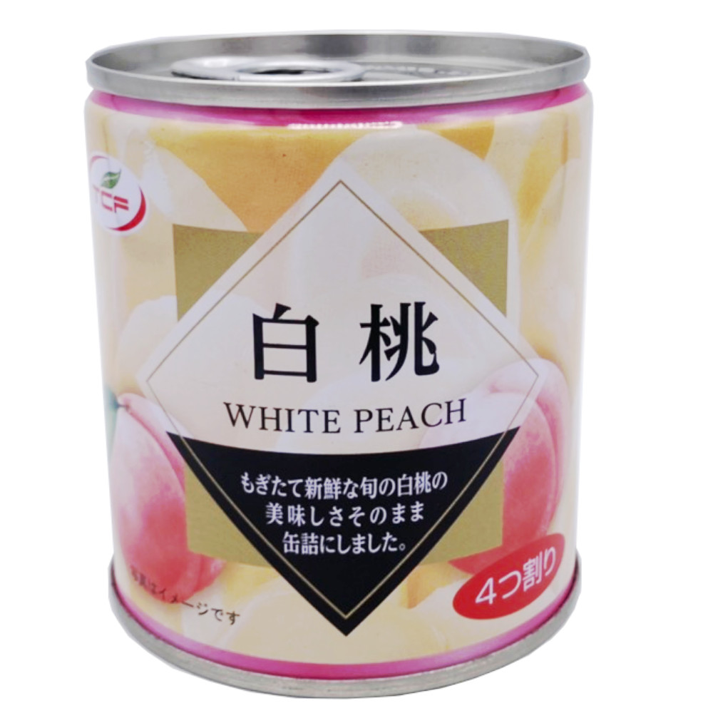 白桃 缶詰 5号 4つ割り | 天長食品工業株式会社（漬物製造 食品販売