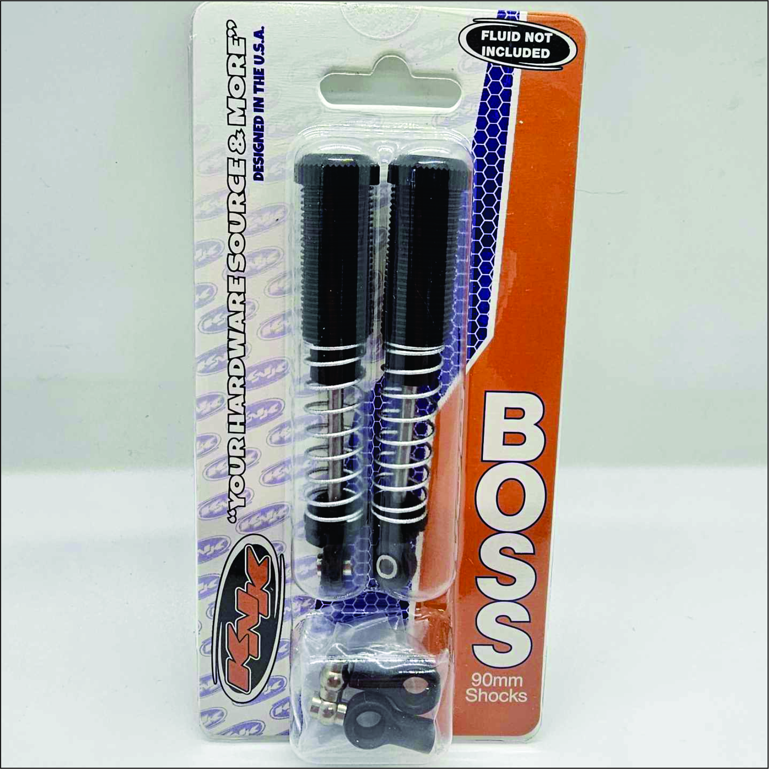 2) 90mm Boss Shocks Matte Black – Team KNK Hardware