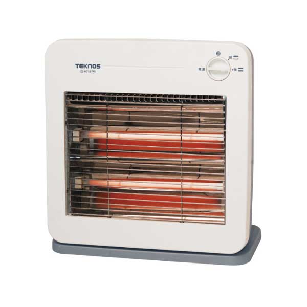 石英管電気ストーブ 800W (400W管 2 灯) ES-K710(W) - TEKNOS