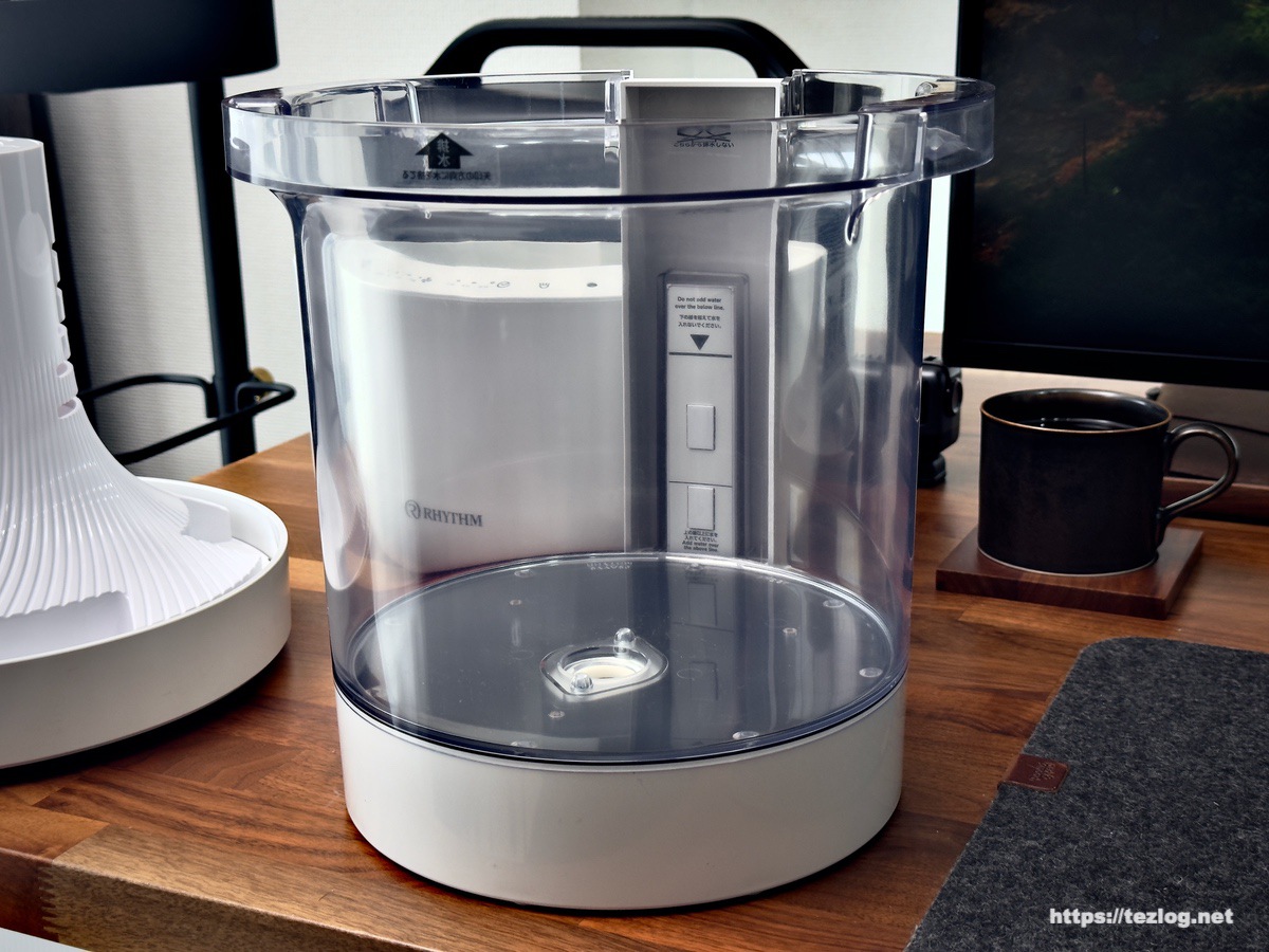 リズム プールレス超音波式加湿器 MIST 300 レビュー。お手入れ簡単