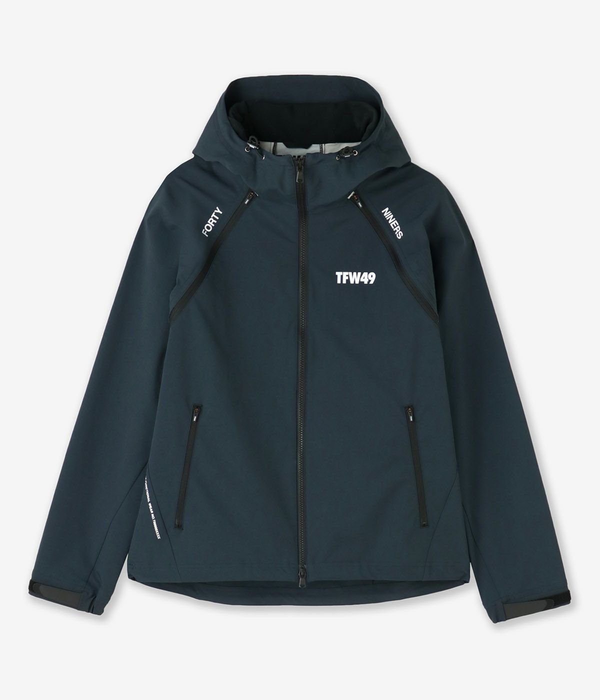 5394【美品】TFW49ジップアップジャケット 切り替えデザイン ブラック