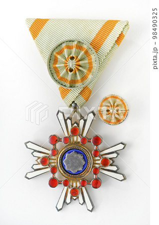 EM147 大日本帝国 旧日本軍 勲四等瑞宝章 略綬付 三点 総