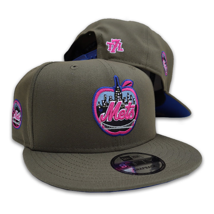 METS APPLE (Olive Green) | New Era Snapback