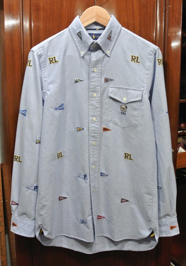 ポロラルフローレン フラッグモノグラム刺繍 オックスフォード B.D