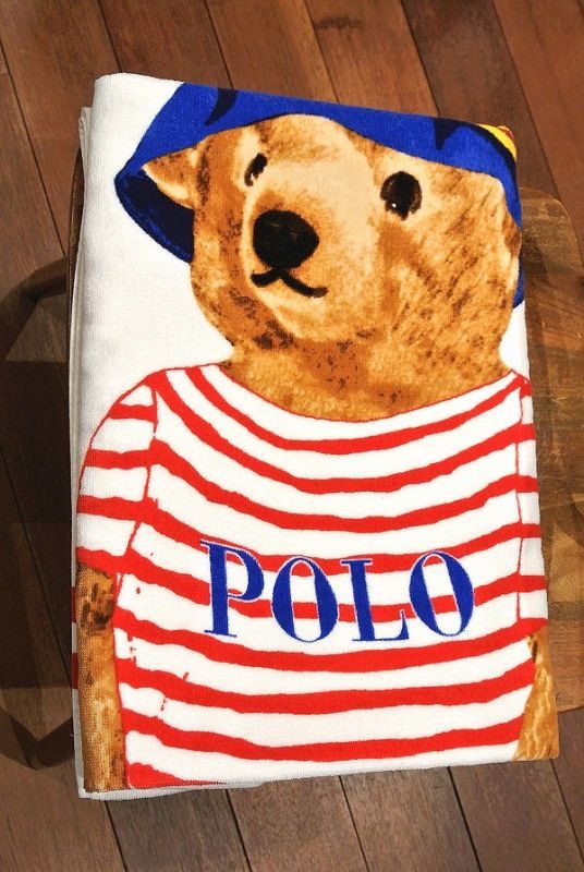 ポロラルフローレン ポロベアー ビーチタオル (89×168cm) 新品