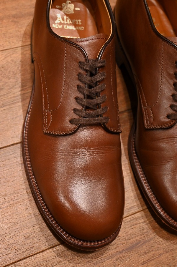 USED)ALDEN オールデン 53713 ミリタリーラスト カーフ プレーントゥ