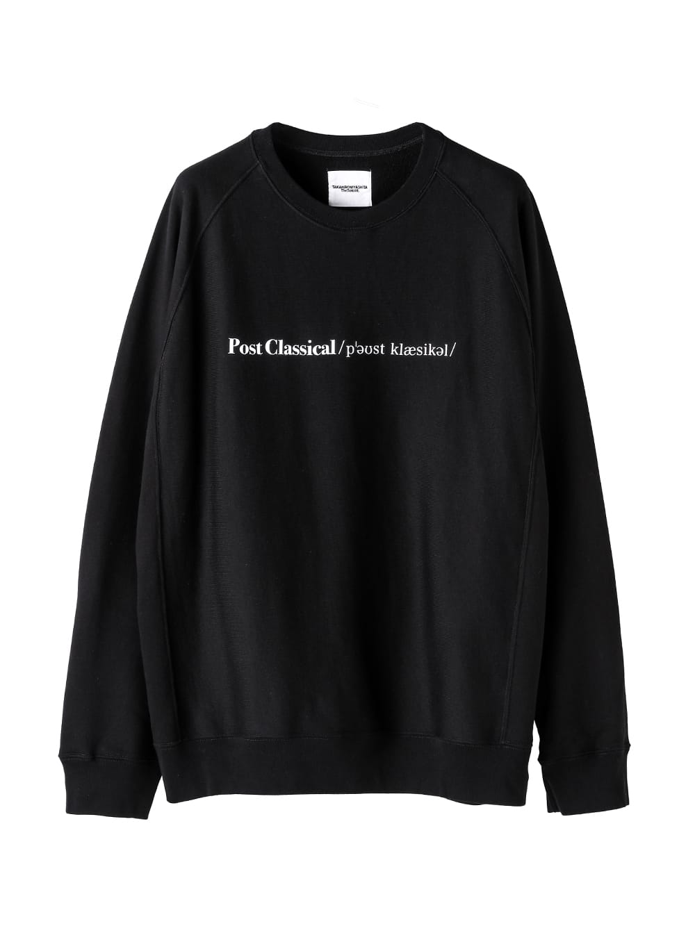 sc.0022AW25-black ポストクラシカルオーバーサイズドクルーネック