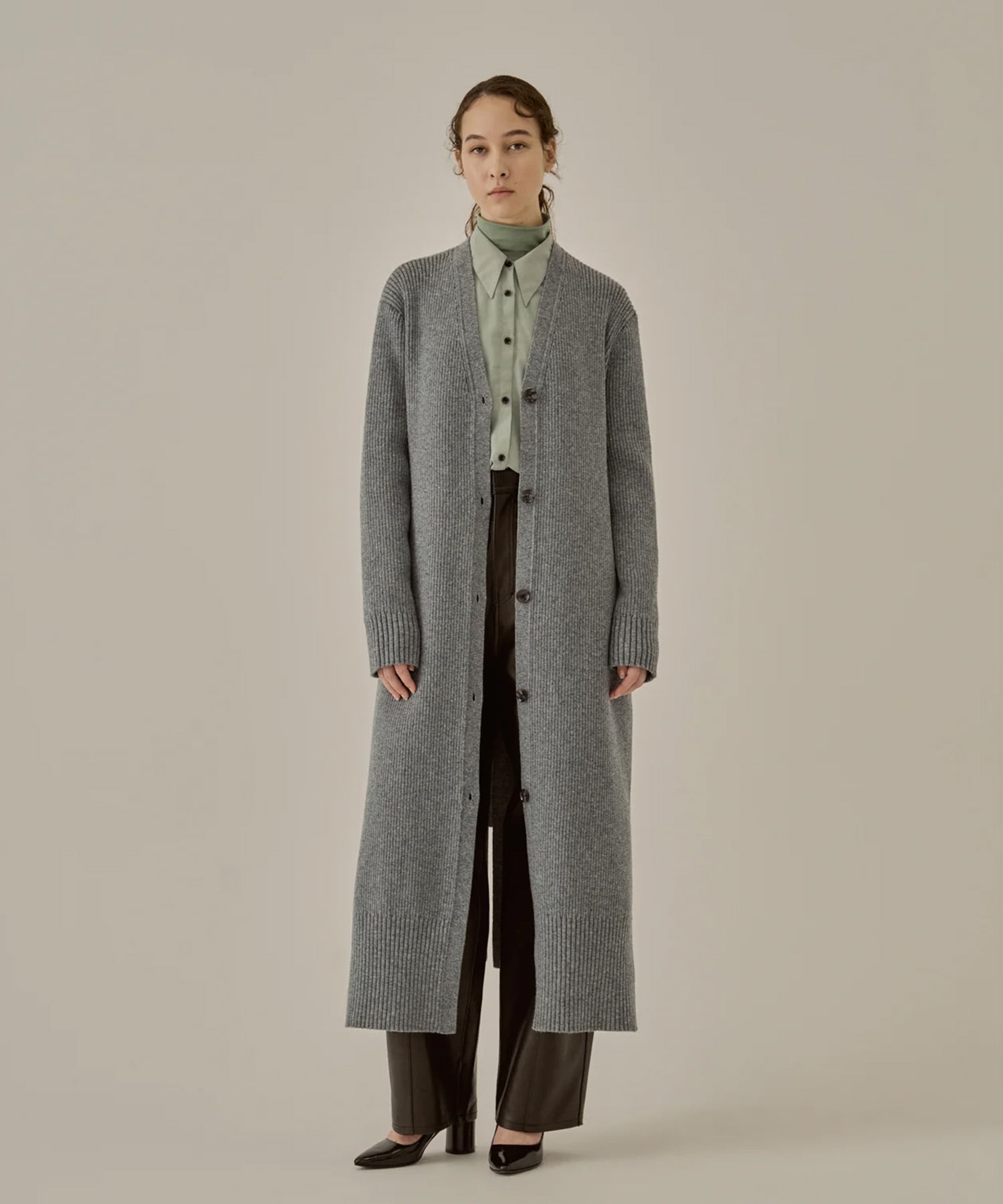 Margo long knit cardigan(1 GREY): AKIRANAKA: WOMENS｜THE TOKYO