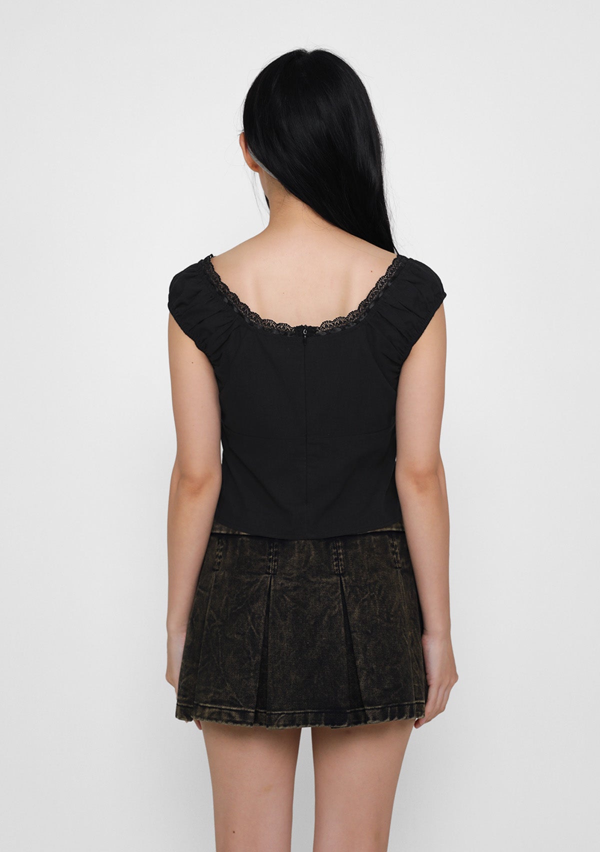 Relle Lace Trim Ribbon Top – The Tinsel Rack