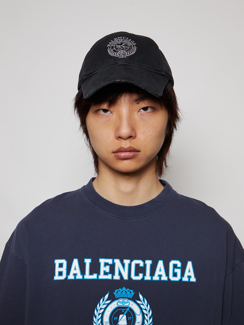 Scissors Crest Cap Black | The Webster