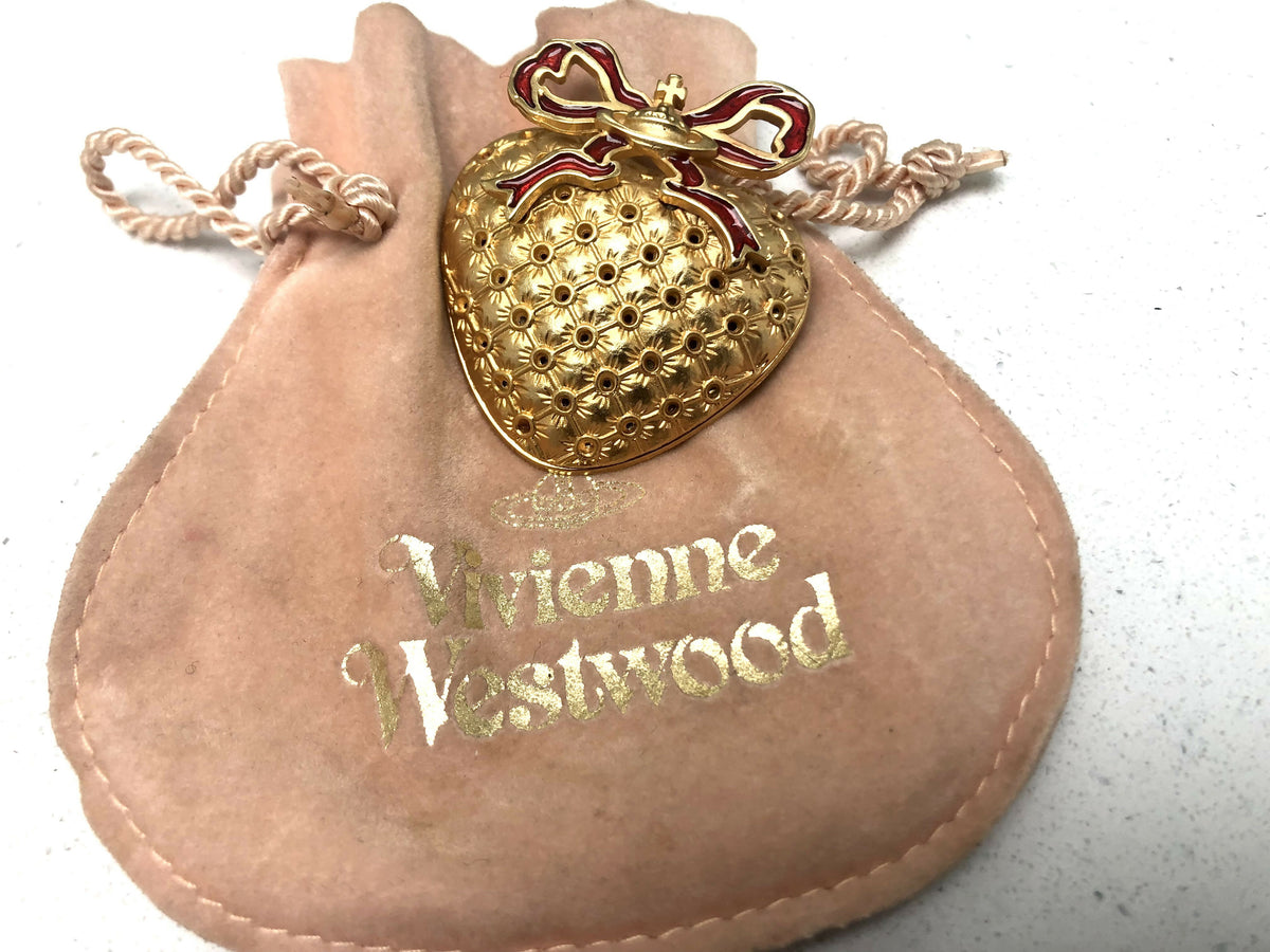 Vintage Vivienne Westwood Heart Brooch/Pendant with Pouch 1998