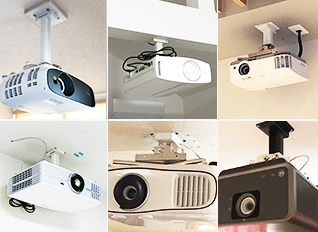 汎用 プロジェクター 天吊り金具 スパイダー2 ホワイト|KG-SP2W