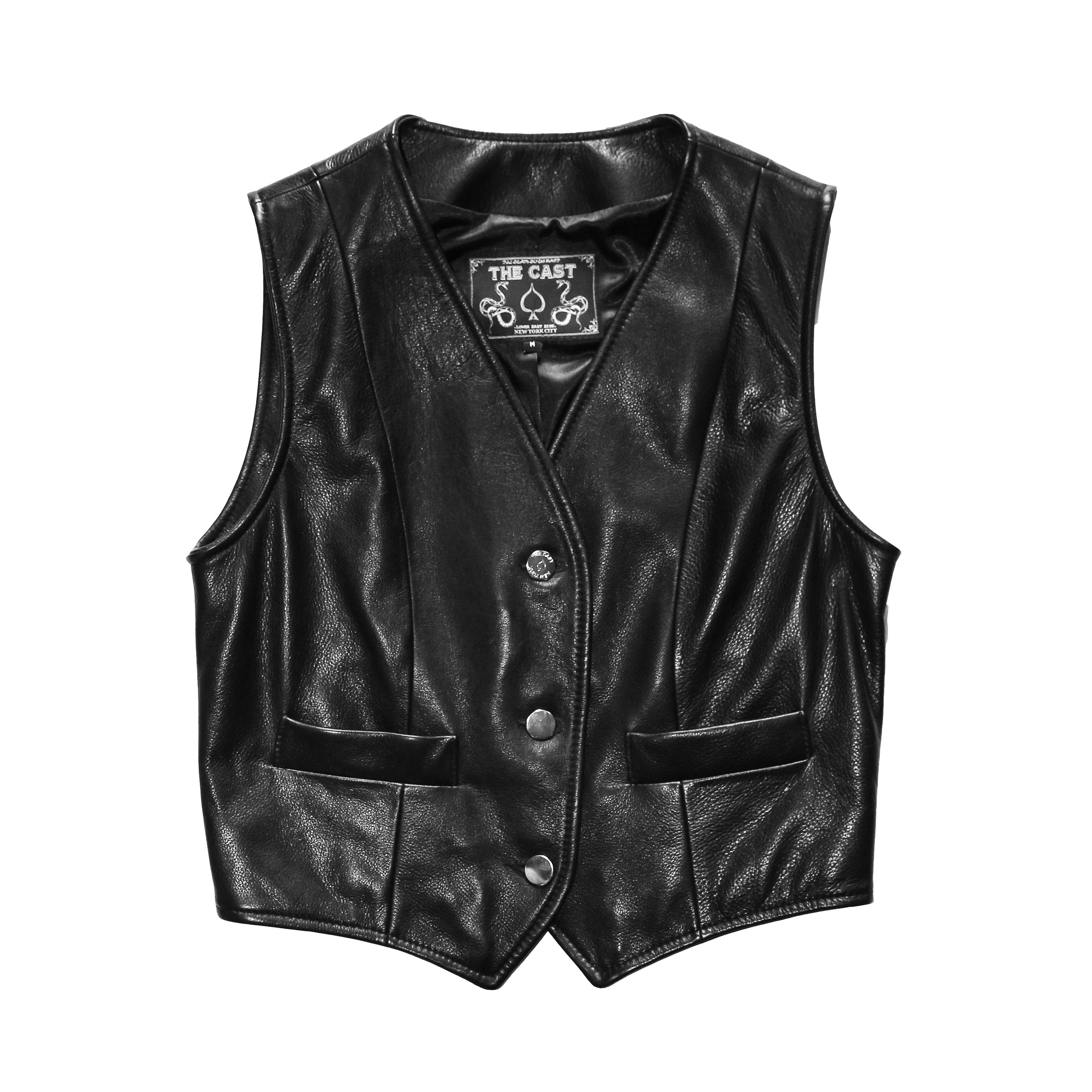 MARAUDER LEATHER VEST (BLACK) – THE CAST