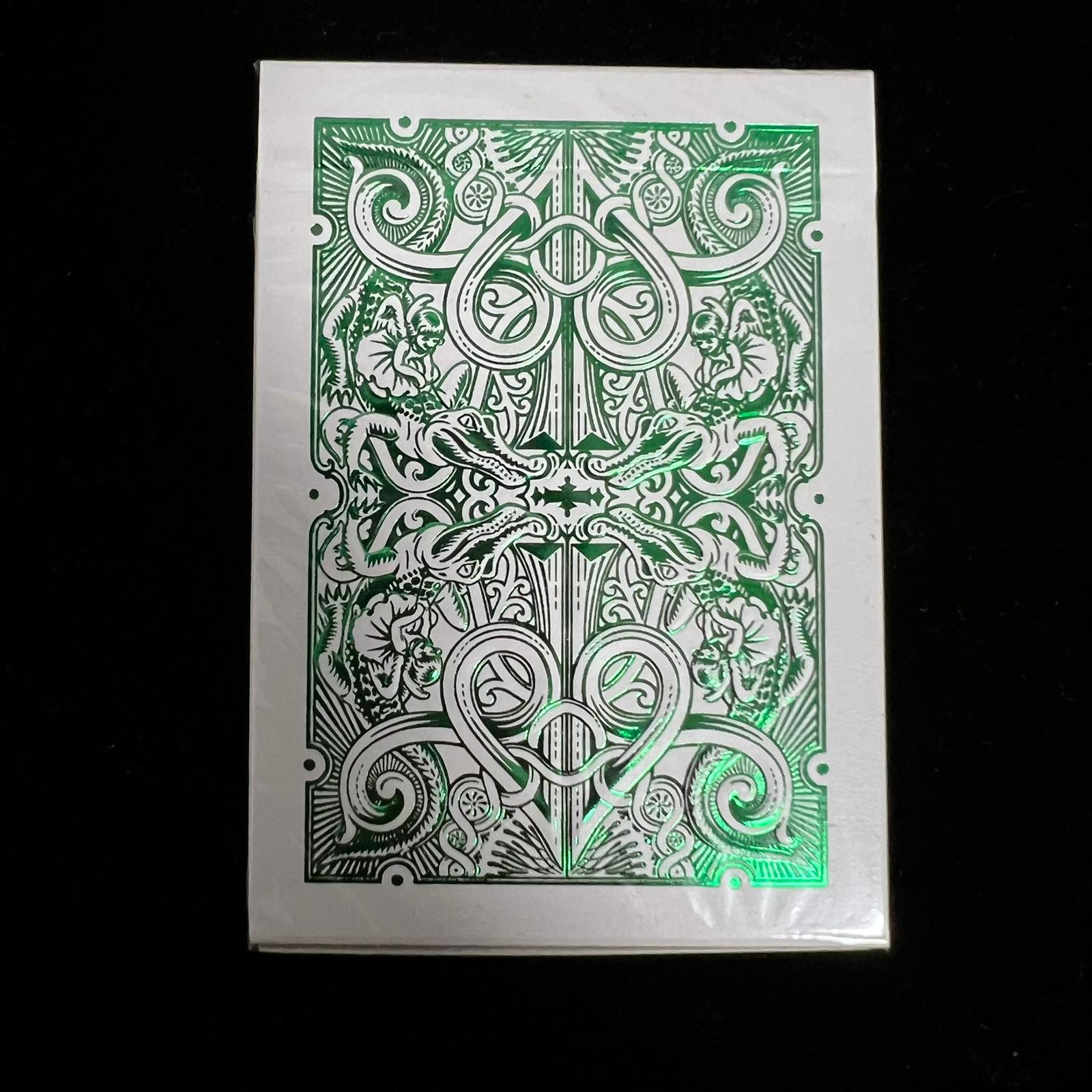 Gatorback Signed Silver and Green Collector's Playing Cards – The