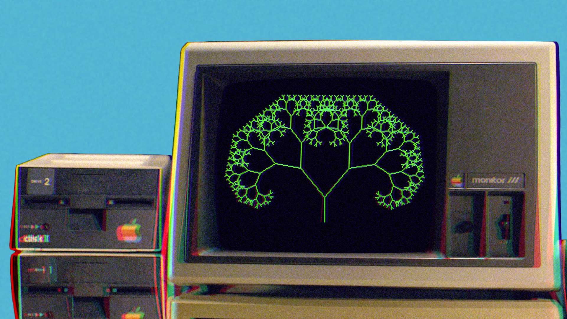 AppleSoft Basic Fractal Tree / The Coding Train