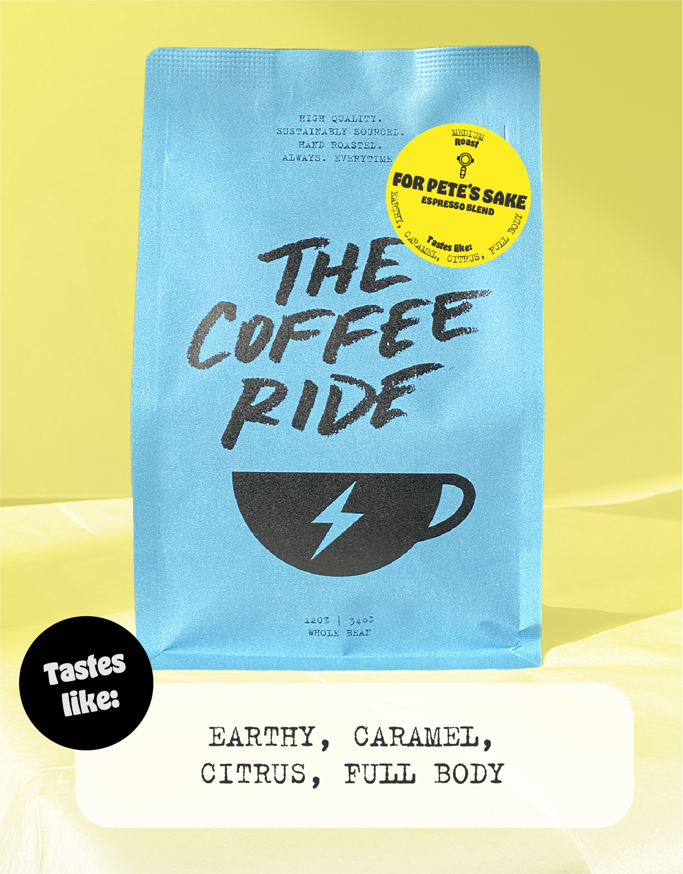 The Coffee Ride - For Pete's Sake Espresso Blend – The Coffee Ride