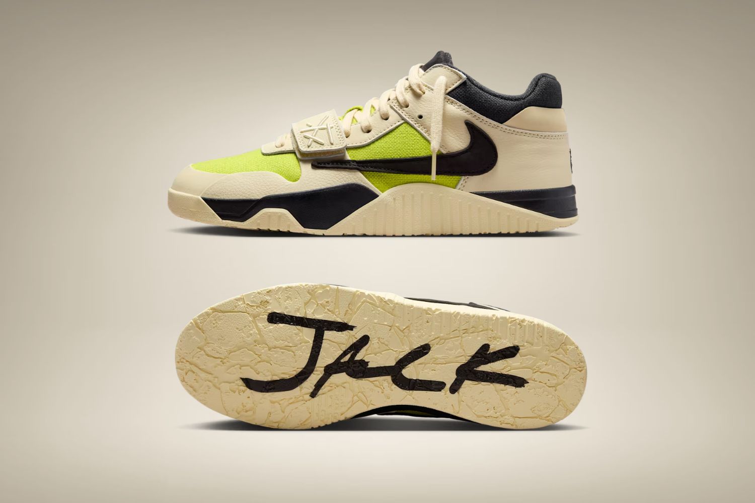 The Travis Scott x Air Jordan Jumpman Jack 'Bright Cactus' Has