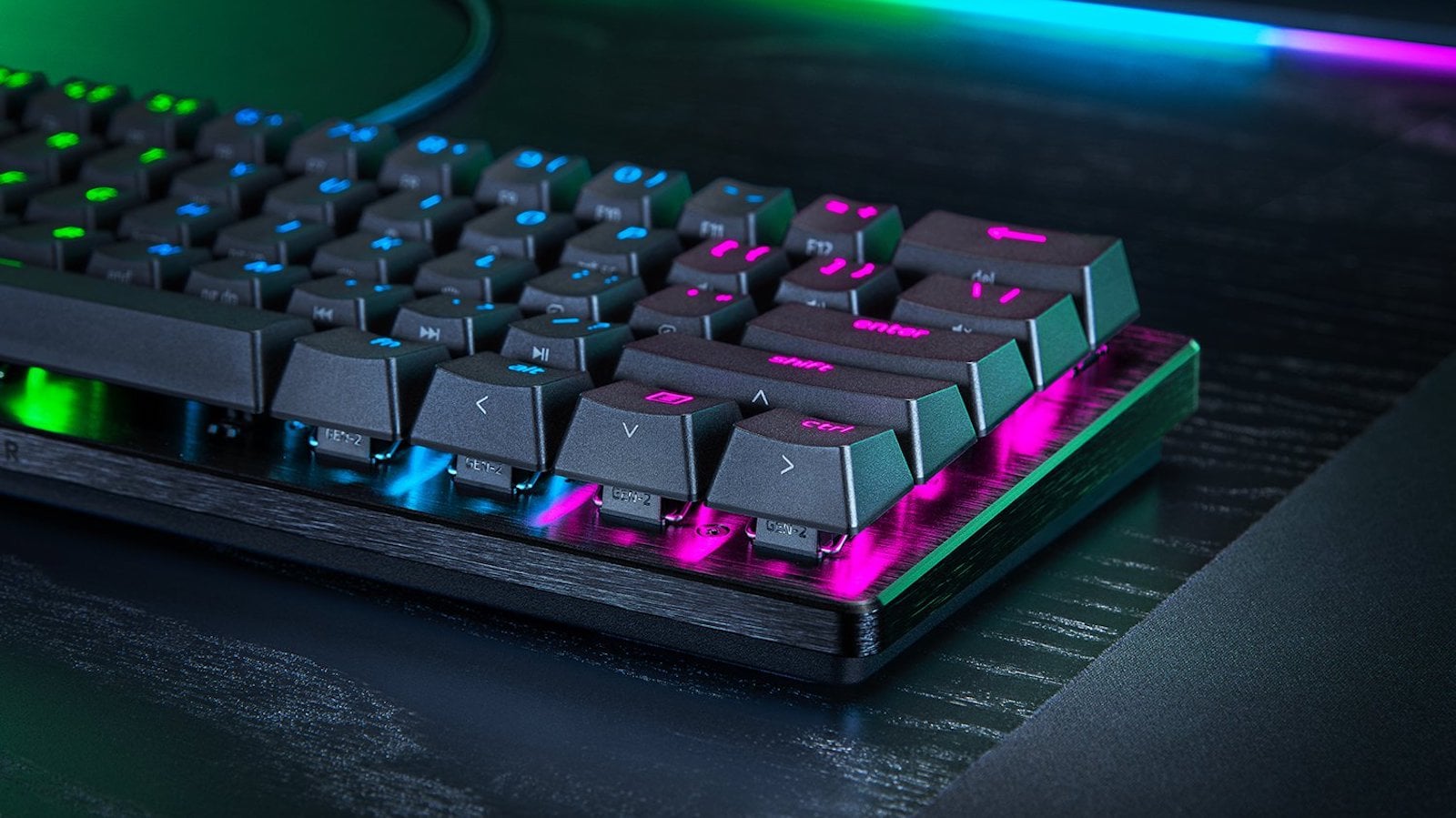 The Huntsman V3 Pro Mini has a 60% form factor