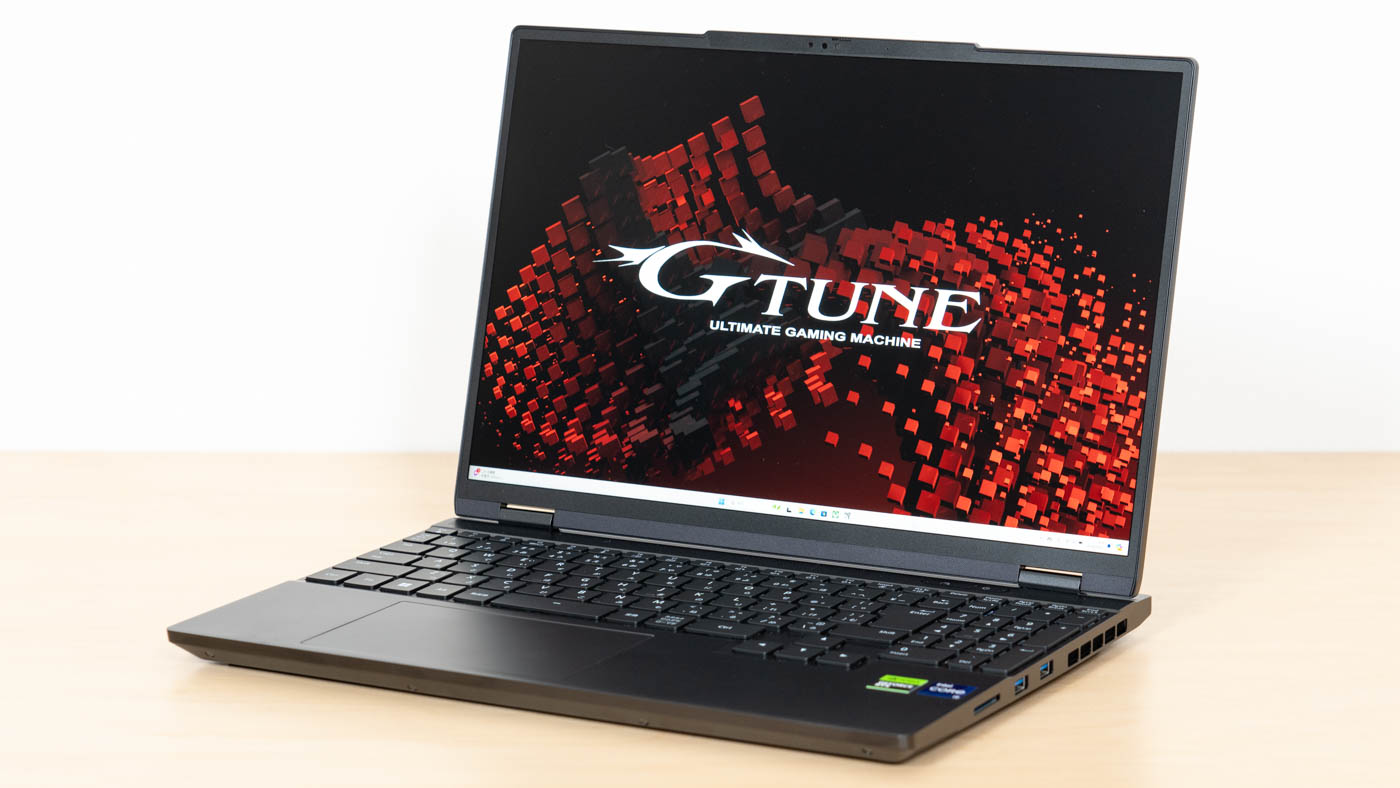 G TUNE E5（E5-I9G60BK-A）の実機レビュー - 品質高めのゲーミングノートPC