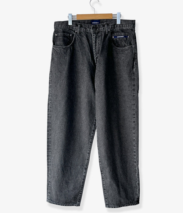 DESCENDANT/1995 DENIM TROUSERS BAGGY (BLACK)
