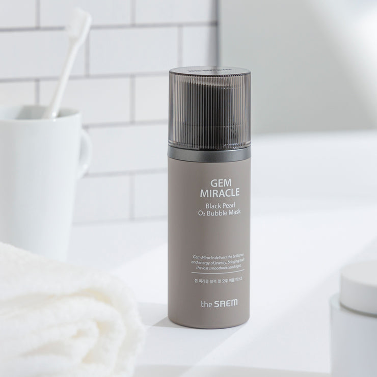 送料無料】ジェムミラクル ブラック パール O2 バブル マスク – 韓国