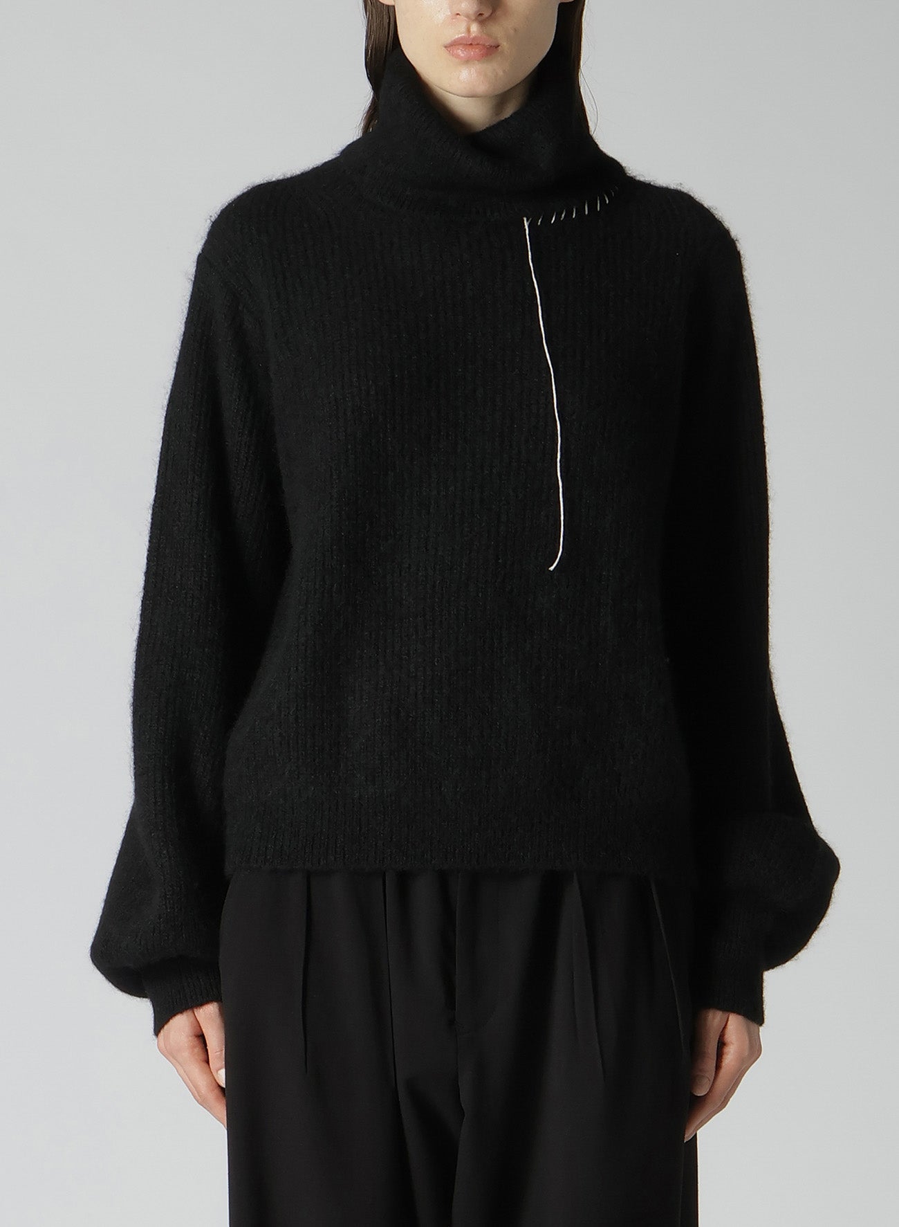 HALF CARDIGAN KNIT PUFF SLV HIGH NECK PO – THE SHOP YOHJI YAMAMOTO